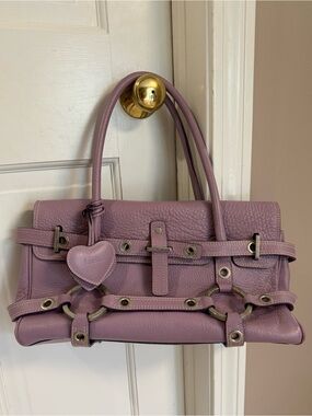 Luella Giselle Lilac Pebbled Leather Handbag